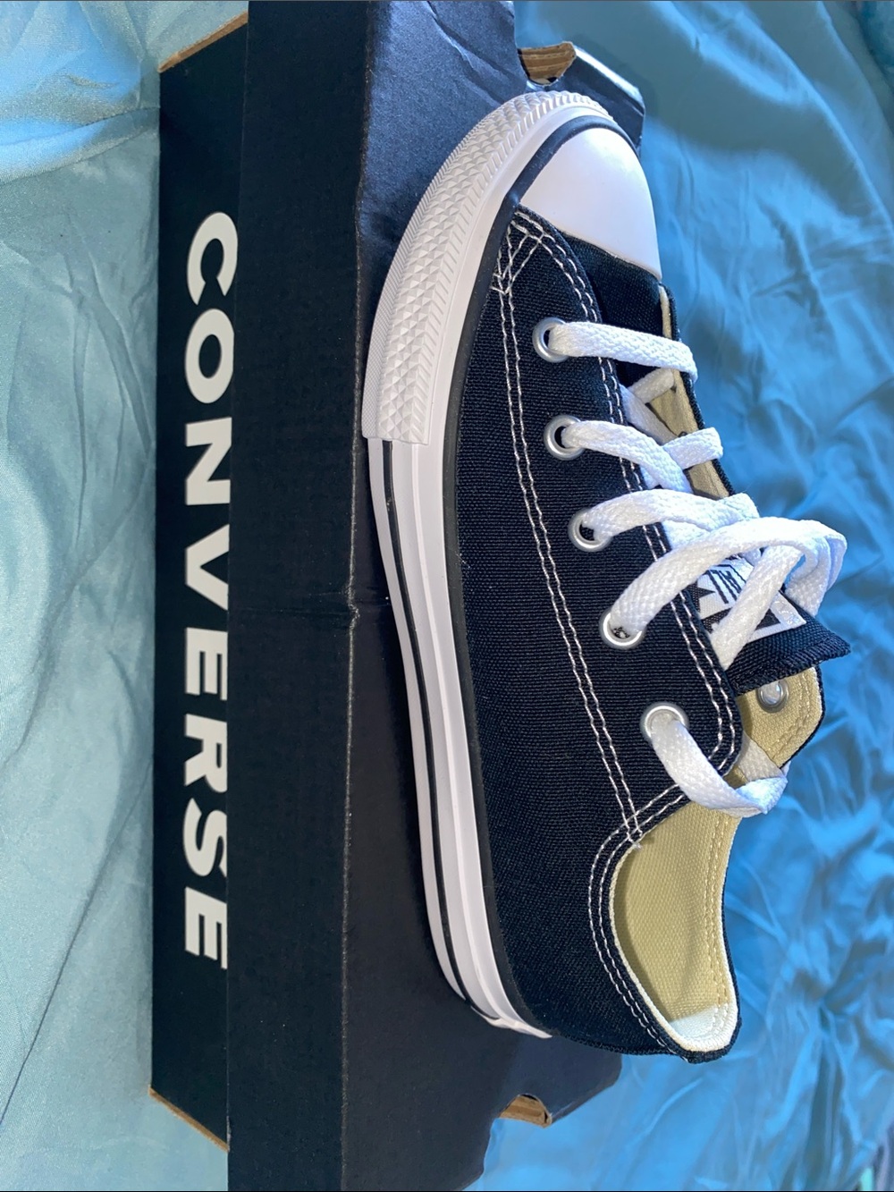Brand new Converse Kids Black Canvas Low-Top Sneakers sz 1.5